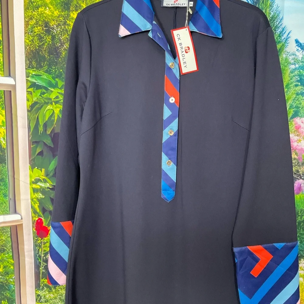 CK Bradley Navy Lexington Dress NWT sz XL - Picture 2 of 5